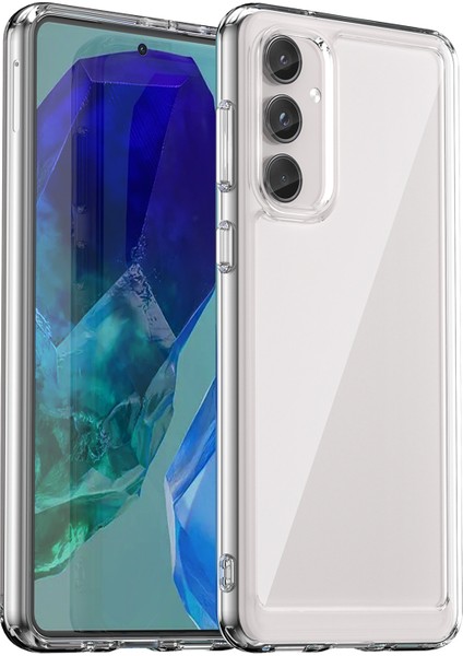 Samsung Galaxy M55 5g Kılıf Tpu Çerçeve Şeffaf Akrilik Koruyucu Telefon Kapağı-Şeffaf (Yurt Dışından)