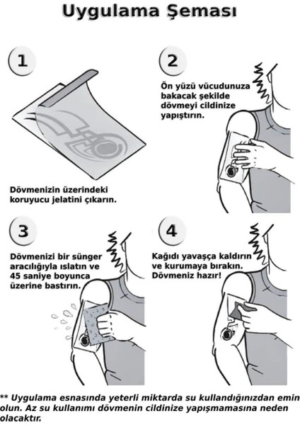 1 Ay Kalıcı Gerçekci Yılan Model Geçici Dövme Tattoo fiyatları