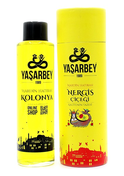 MARDİN HATIRASI ÖZEL NERGİS KOLONYASI 500 ML (HEDİYELİK KUTU)