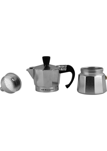 Tekno Trust Gri Coffeehutt Mokapot 1 Espresso Cup Alüminyum