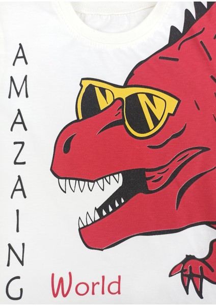 Canavar Baskılı Erkek Yazlık Takım