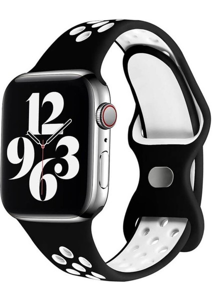 Apple Watch S-M 42 44 45MM Uyumlu Delikli Nike Spor Kordon