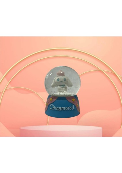 Cinnamoroll Işıklı Orta Boy Kar Küresi Hediyelik