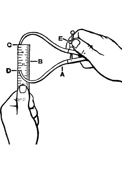 Hassas Dış Çap Ölçü Pergeli 300 mm