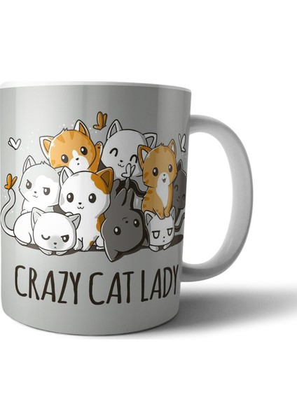 Crazy Cat Lady - Kedi Kupa Bardak