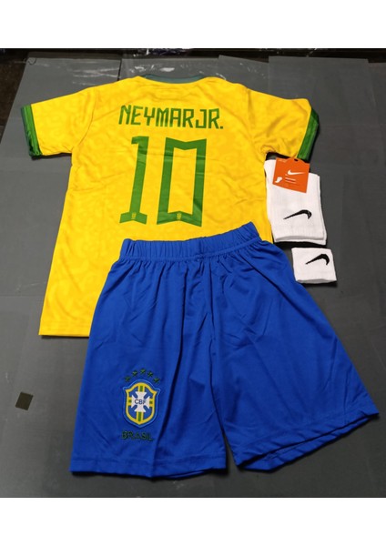 Brezilya 2023/24 Yeni Sezon Neymar Jr Çocuk Forması 4'lü Set fiyatları