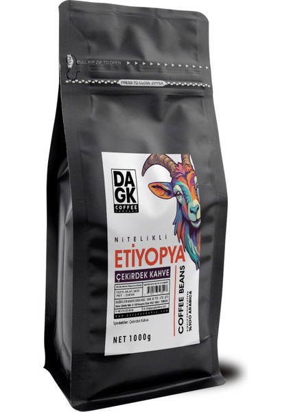 Etiyopya Çekirdek Kahve 1000G (%100 Arabica)