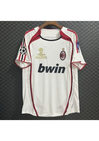 Cheecky Chic Milan Kaka Leite 2007 Şampiyonlar Ligi Final Forması Beyaz