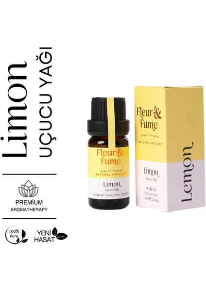 Fleur Fume Limon Uçucu Yağı %100 Saf 10 ml