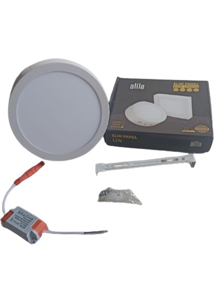 LED PANEL 18W SIVA ÜSTÜ (Beyaz Işık) Yuvarlak 6500K/1980 LÜMEN fiyatları