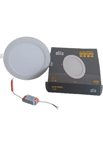 LED PANEL SLİM 15W SIVA ALTI (Beyaz Işık) 6500K/1350 LÜMEN