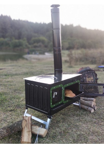 Kamp ve Çadır Sobası Kuzineli Fırınlı Odun Yakan Taşınabilir Soba fiyatları