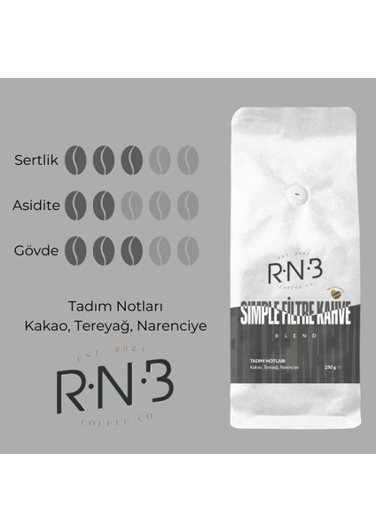 Simple Filtre Kahve Blend 250 Gr.