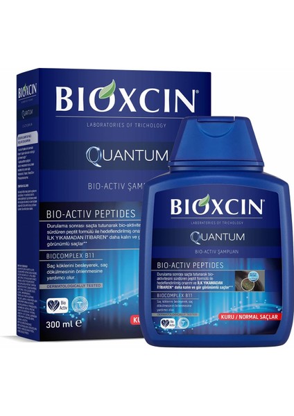 Bioxcin Quantum Bio-Activ Kuru & Normal Saçlar Için Şampuan (1 x 300 Ml)