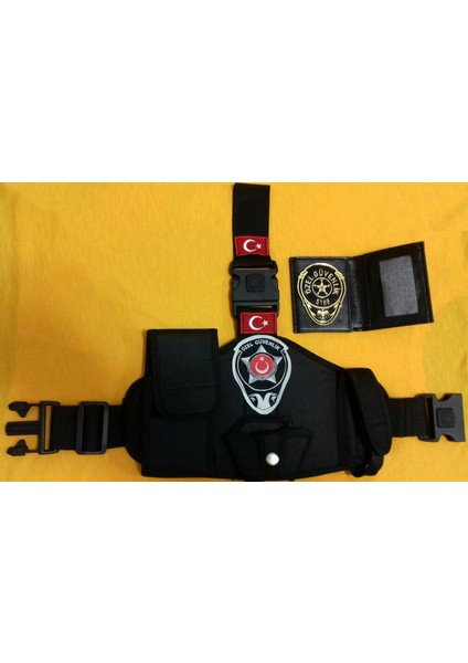 Özel Güvenlik Tesisat Bacak Kılıfı ve Özel Güvenlik Rozetli Cüzdanı Satınal-Sivile Satılmaz.