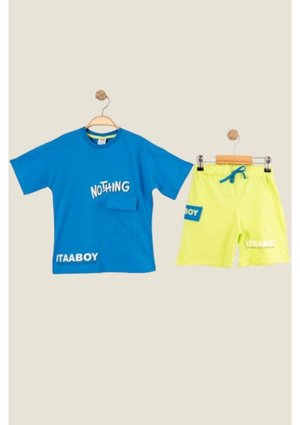 Baskılı Cepli Erkek Çocuk Takım (3-6 Yaş )