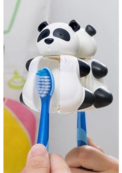 Flipper Hijyenik Diş Fırçası Kabı Panda