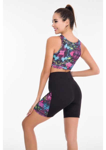Karışık Renk Lady 4002 Kadın Kısa Tayt Büstiyer Spor Takım fiyatları