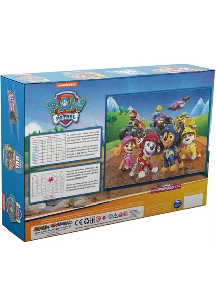 Paw Patrol 100 Parça Puzzle