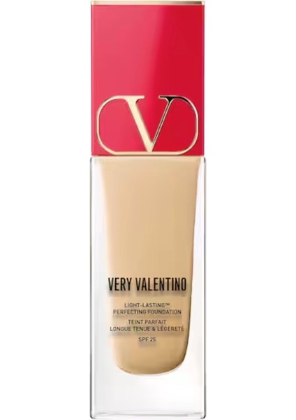 Valentıno Very Valentino Light Amber 2 - Çok Hafif Fondöten, 24 Saat Kalıcı, Spf 25