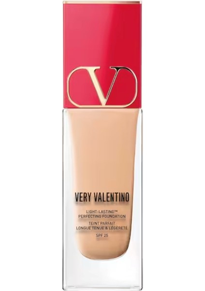 Valentıno Very Valentino Medium Rosa 1 - Çok Hafif Fondöten, 24 Saat Kalıcı, Spf 25