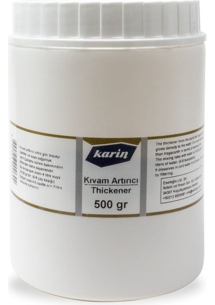 : Kıvam Arttırıcı : 500 gr