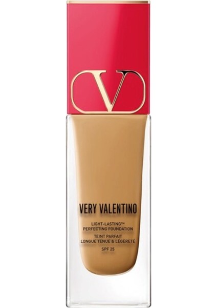 Valentıno Very Valentino Medium Amber 4 - Çok Hafif Fondöten, 24 Saat Kalıcı, Spf 25