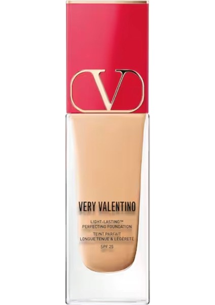 Valentıno Very Valentino Medium Neutral 2 - Çok Hafif Fondöten, 24 Saat Kalıcı, Spf 25