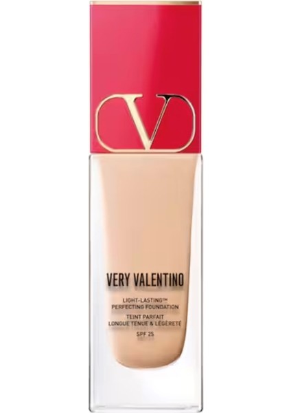 Valentıno Very Valentino Light Rosa 2 - Çok Hafif Fondöten, 24 Saat Kalıcı, Spf 25