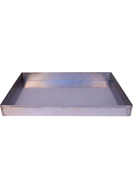 : Paslanmaz Çelik Ebru Teknesi : 35 cm x 50 cm