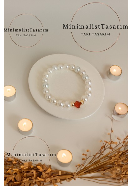 Kristal Taşlı Inci Bileklik, Incili Bileklik, Inci Kolye Bileklik, Nedime Bilekliği, Kına Bilekliği modelleri