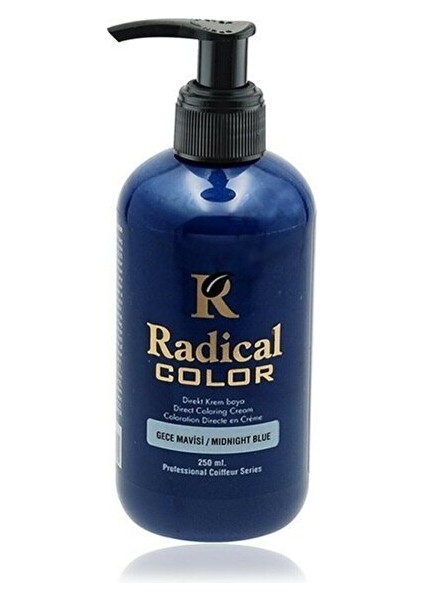 Radical Color Su Bazlı Saç Boyası 250 ml Gece Mavisi x 4 Adet