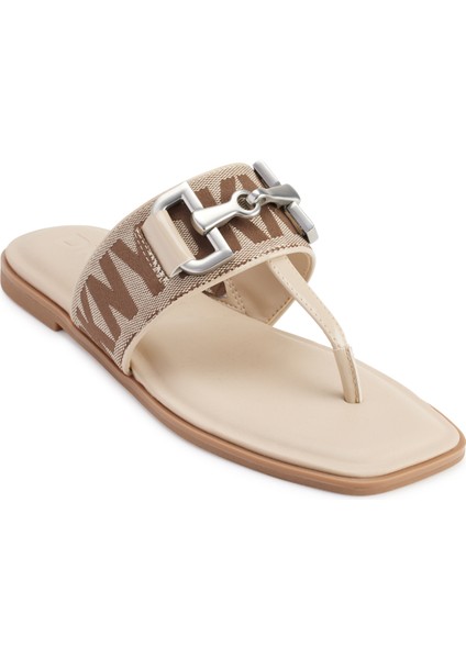 Bej Kadın Terlik Horızon - Flat Thong Sandal