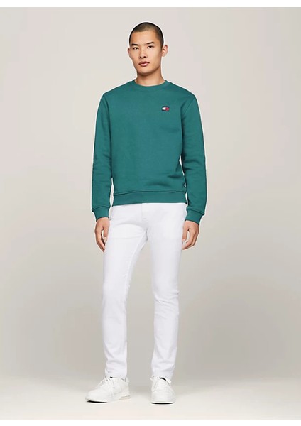 Normal Bel Normal Beyaz Erkek Denim Pantolon DM0DM187461CE