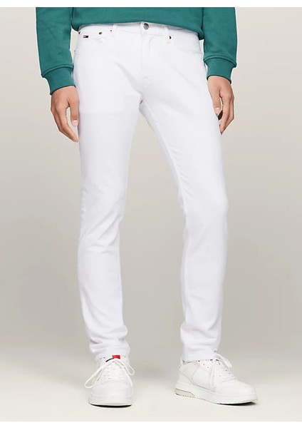 Normal Bel Normal Beyaz Erkek Denim Pantolon DM0DM187461CE fiyatları