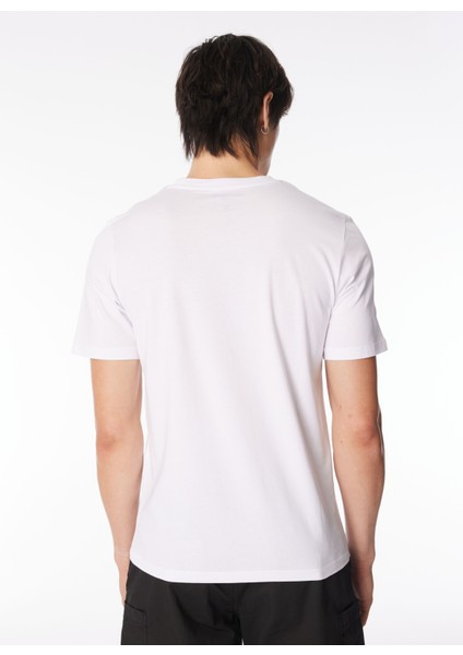 Beyaz Erkek T-Shirt Jcoden Tee Ss Crew Neck Exc