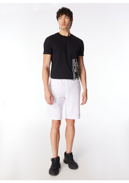 Beyaz Erkek Sweat Şort 8NPS02PJ05Z