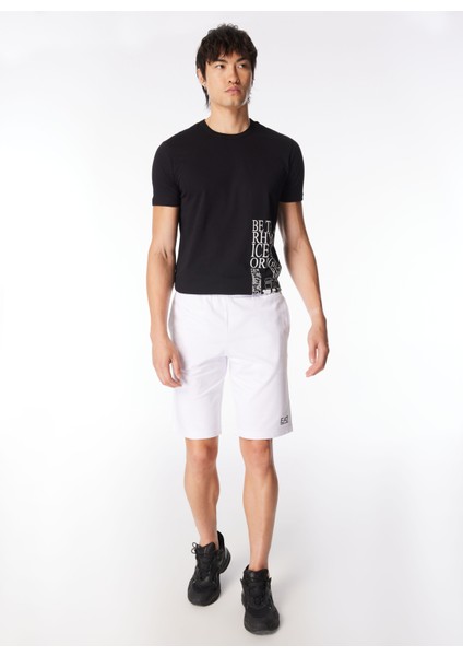 Beyaz Erkek Sweat Şort 8NPS02PJ05Z