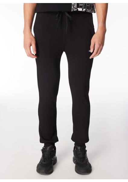 Normal Siyah Erkek Eşofman Altı 24EU1M0B011P417_JERSEY Trousers modelleri
