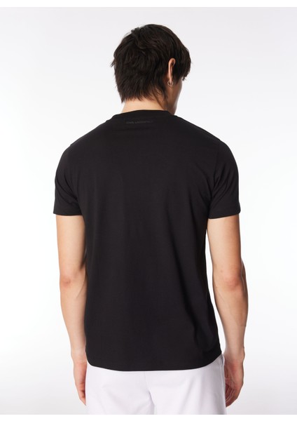 Bisiklet Yaka Siyah Erkek T-Shirt 755060542241 indirimleri