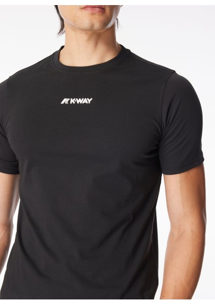 Bisiklet Yaka Siyah Erkek T-Shirt K4124DW_ODOM Establıshed fırsatları