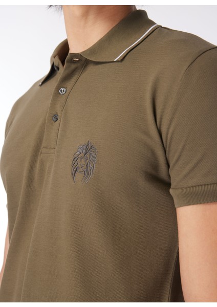 Düz Kahve Erkek Polo T-Shirt 24EU1P0F101P420_POLO T-Shirt fırsatları