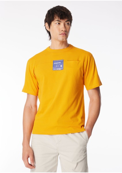 Bisiklet Yaka Çok Renkli Erkek T-Shirt K5127FW_FANTOME Prınt - Pocket