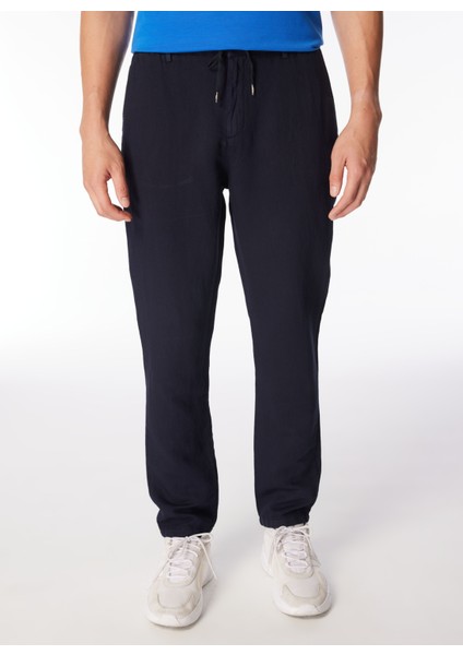 Gmg Fırenze Lastikli Bel Dar Paça Regular Fit Lacivert Erkek Pantolon GU24MSS01013