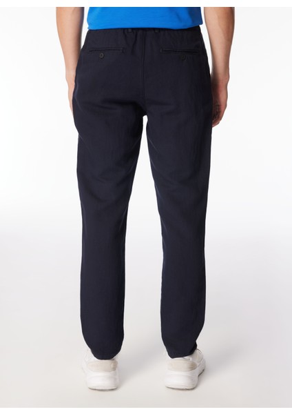 Gmg Fırenze Lastikli Bel Dar Paça Regular Fit Lacivert Erkek Pantolon GU24MSS01013