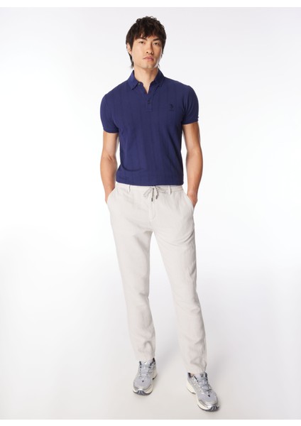 Gmg Fırenze Lastikli Bel Dar Paça Regular Fit Gri Erkek Pantolon GU24MSS01013