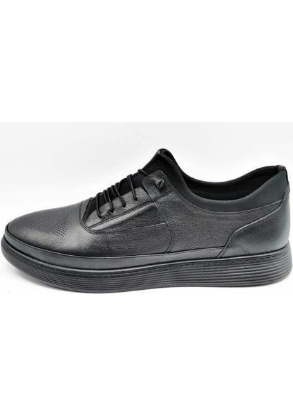 King Shoes 4390 Siyah Büyük Numara Rahat Erkek Ayakkabı