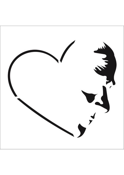 Stencil Sarayi Boyama Şablon Atatürk - 8016