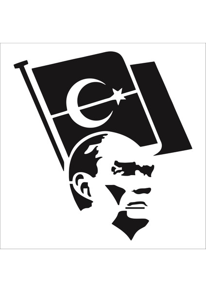 Stencil Sarayi Boyama Şablon Atatürk - 8487