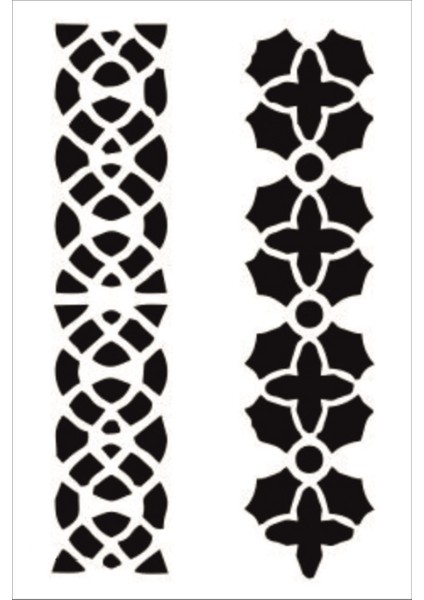 Stencil Sarayi Boyama Şablon Bordür - 8267